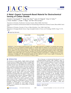 A Metal&ndash;Organic Framework-Based Material for Electrochemical