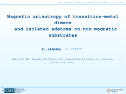 Magnetic anisotropy of transitionmetal dimers and isolated adatoms