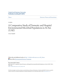 A Comparative Study of Domestic and Hospital Environmental