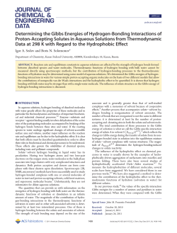 Determining the Gibbs Energies of Hydrogen