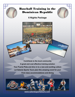 Baseball Training in the Dominican Republic