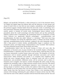 Millennial Christianity, British Imperialism and African Nationalism