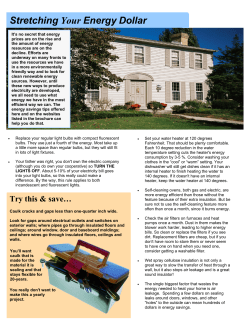 Stretching Your Energy Dollar