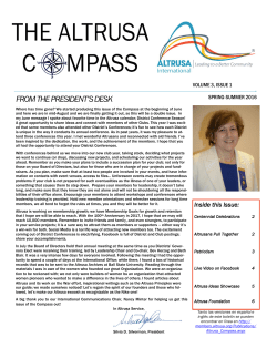 from the president`s desk - Member Login