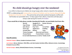 October Food Drive flyer