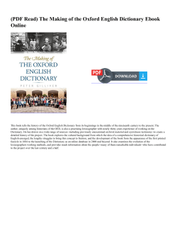(PDF Read) The Making of the Oxford English Dictionary Ebook Online