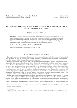 An analysis technique for stabilized finite element solution of