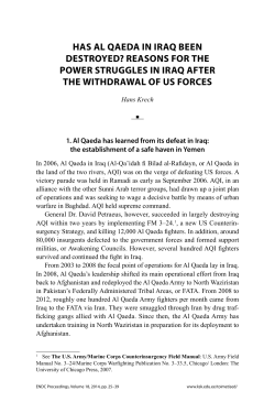 has al qaeda in iraq been destroyed? reasons for the power