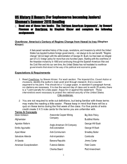 US History II Honors