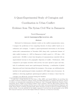 A Quasi-Experimental Study of Contagion and Coordination - Q-APS