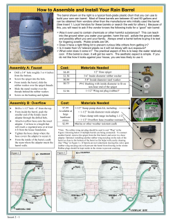 How to Assemble and Install Your Rain Barrel