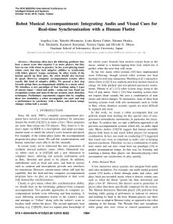 Robot Musical Accompaniment: Integrating Audio and Visual Cues
