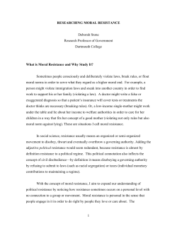 Stone Moral Resistance