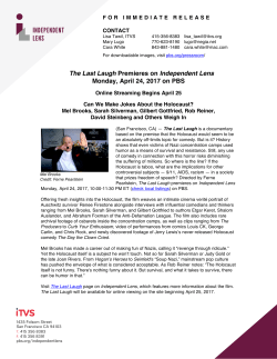 The Last Laugh Premieres on Independent Lens Monday, April 24
