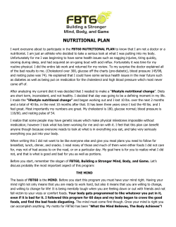 nutritional plan