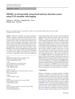 SBMDS: an interpretable string based malware
