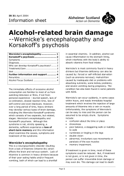 Alcohol-related brain damage