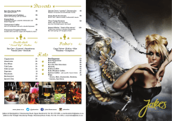 JAKES Menu 20.04.2016 - Jakes in the Village