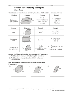 Section 10.6 Reading Strategies