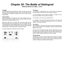 Addenda sheet for Chapter 20: The Battle of Stalingrad