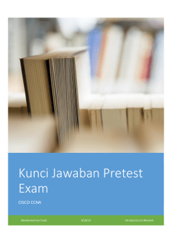 Kunci Jawaban Pretest Exam