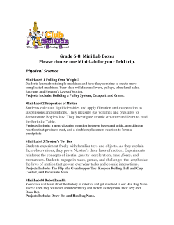 Simple Machines Structure and Property of Matter