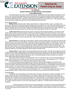 Selecting the Perfect Chop (or Steak)