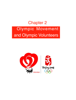 2.Olympic Movement and Volunteers