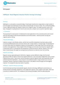 Whitepaper SIMPSpad: Novel Magneto-Inductive