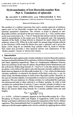 Hydromechanics of low-Reynolds-number flow. Part 4. Translation