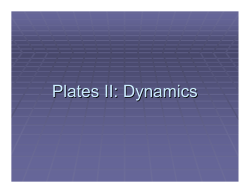 Plate Kinematics II