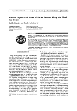 Human Impact and Rates of Shore Retreat Along the Black Sea Coast
