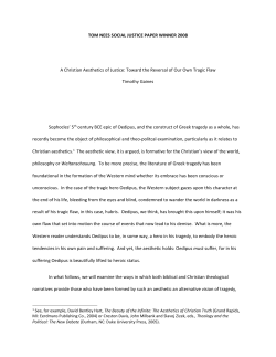 TOM NEES SOCIAL JUSTICE PAPER WINNER 2008 A Christian