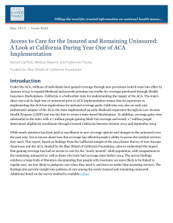 Issue Brief - Kaiser Family Foundation