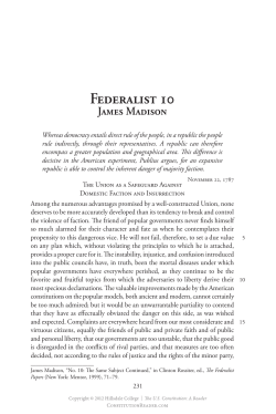 Federalist 10