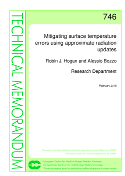Mitigating surface temperature errors using approximate
