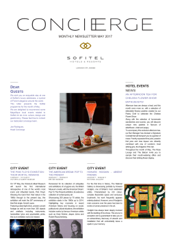 latest Concierge Newsletter