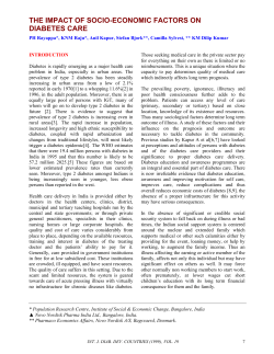 the impact of socio-economic factors on diabetes care