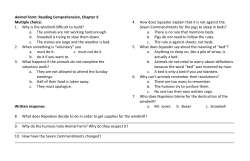 ACTIVITY Animal Farm Ch 6 (reading comp)