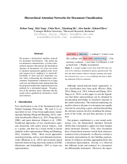 Hierarchical Attention Networks for Document Classification