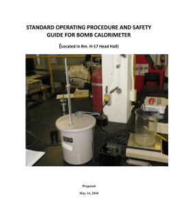 standard operating procedure and safety