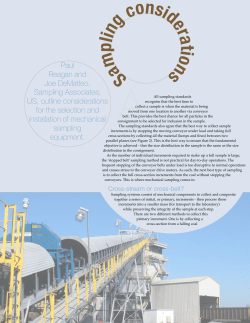 Cross-stream or cross-belt? - Sampling Associates International