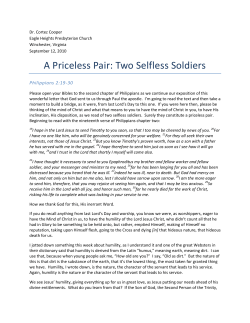 A Priceless Pair: Two Selfless Soldiers