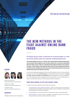 THE NEW METHODS IN THE FIGHT AGAINST ONLINE BANK FRAUD
