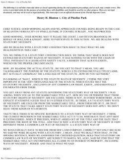 Henry H. Blanton v. City of Pinellas Park