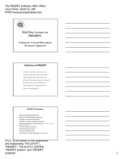 PROMPT Is - Indiana Speech-Language