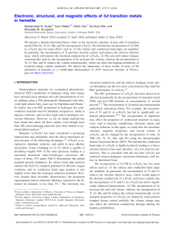 Electronic, structural, and magnetic effects of 3d