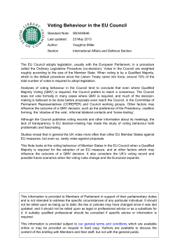 Standard Note - Parliament UK