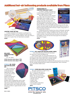 Additional hot-air ballooning products available from