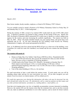 Eli Whitney Elementary School Alumni Association Savannah, GA